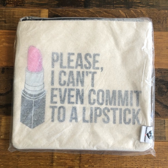🆕 Large Canvas Makeup Bag: Please, I Can’t Even - Picture 4 of 5